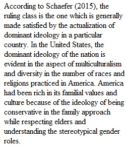 Discussion Forum 1 Dominant Ideology of the United States